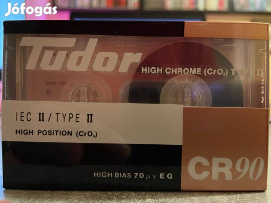 Tudor CR90 új, bontatlan magnó kazetta, audio kazetta