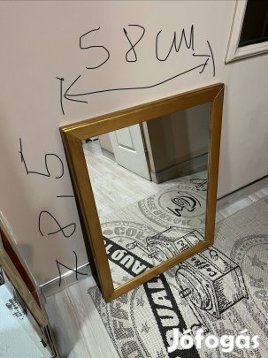 Tükör arany színű fa kerettel
