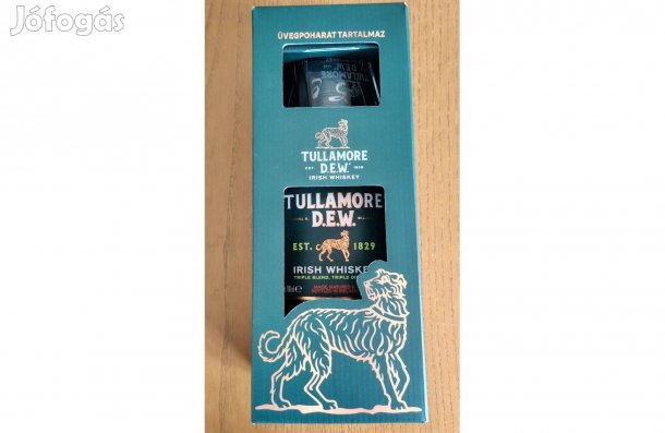 Tullamore Dew whiskey díszdoboz 0,7l + pohár