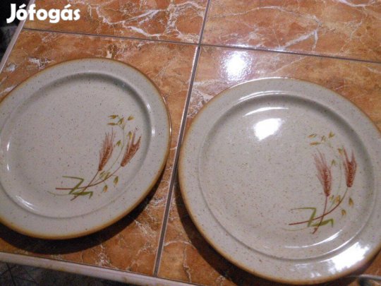 Tulowice lengyel kerámia 2db buzakalászos 23,5cm es lapostányér