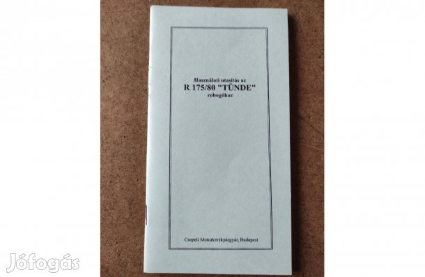 Tünde R 175/80 Tünde kezelési használati utasítás