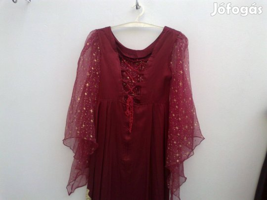 Tündér, boszorkány ruha, jelmez (süveggel/fejpánttal) iskolás, felnőtt