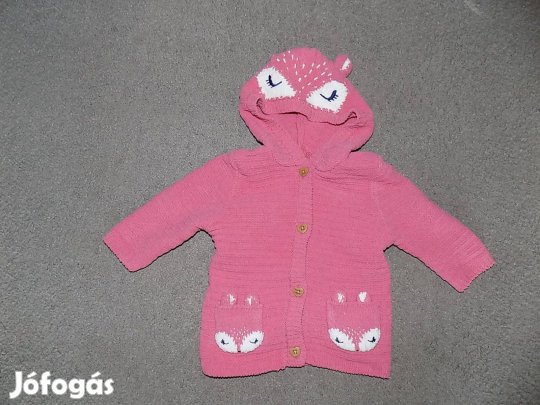 Tündéri pink kardigán, 3-6 hó