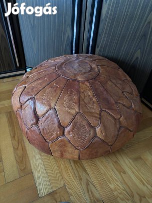 Tunéziai kézműves bőrpuff eladó
