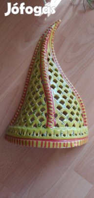 Tunéziaizöld kerámia gyertyatartó