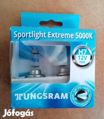 Tungsram emelt fényű H7 izzókészlet, izzó pár Új!