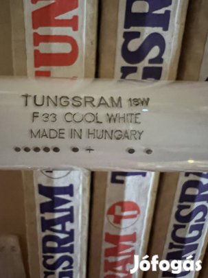 Tungsram fénycső  15W RF 33, cool white 21 db, régi típus 