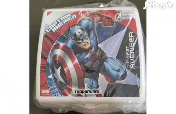 Tupperware Amerika kapitány szendvicses Új