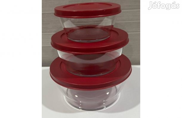 Tupperware Átlátszó tál szett Új, akciós