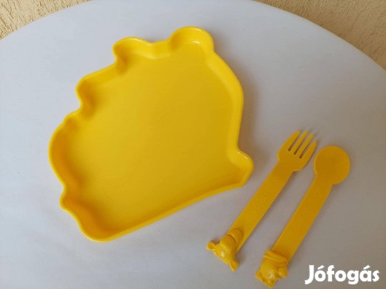 Tupperware Disney Szett- Winnie Pooh tányér és evőeszköz