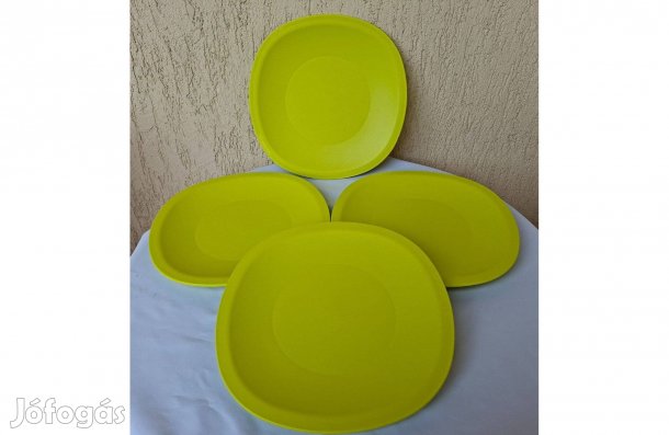 Tupperware Lapos nagy mikrózható tányér szett (4db)