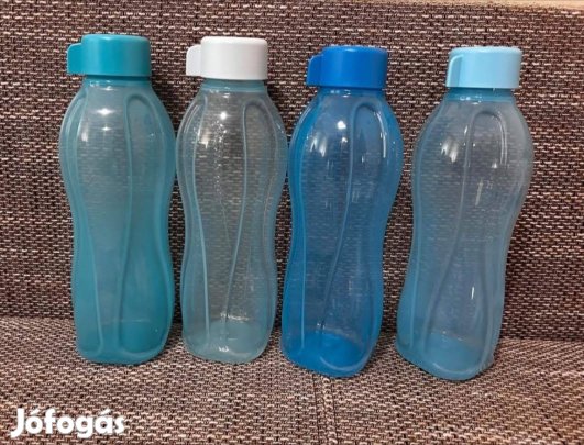 Tupperware Öko palack 1l kék csavaros Új, akciós