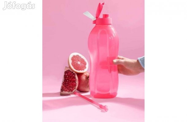 Tupperware Öko palack pink 2l szívószálas Új