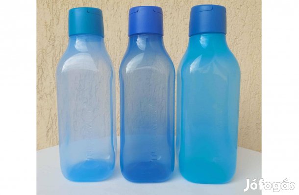 Tupperware Palack 1 L kipattintható kupakkal szögletes