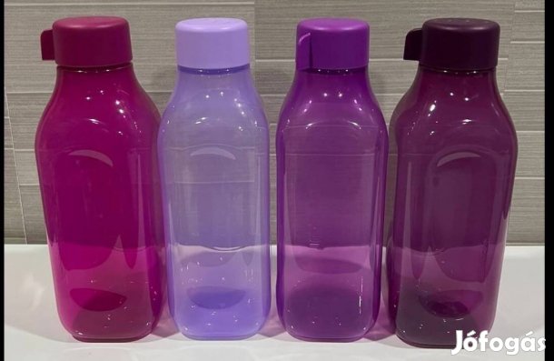 Tupperware csavaros, szögletes Öko palack 1l Új, akciós