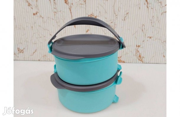 Tupperware ételhordó szett 550 ml zöld Új