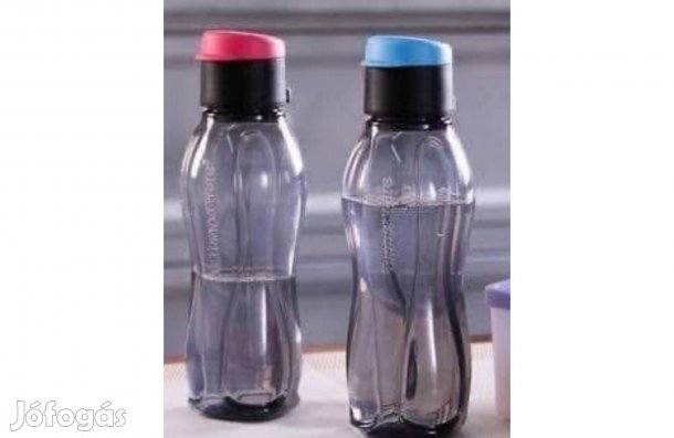 Tupperware fekete Öko palack szett 2x1l Sportkupakos Új