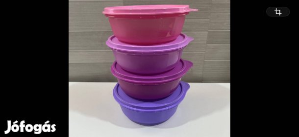 Tupperware gyönyörű pink-lila hitparádé szett 600 ml Új