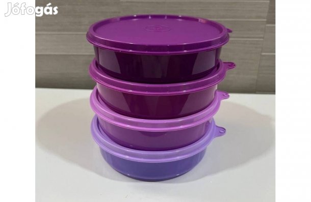 Tupperware lila csodatároló, hűs kerek szett 400 ml Új
