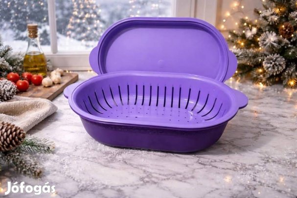 Tupperware lila ovális tálalómester 2,5l Új