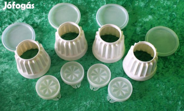 Tupperware puding forma, ételformázó,hidegtál készítő- 4 db