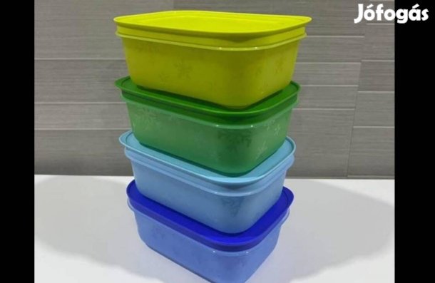 Tupperware színes fagyasztótárs szett 4x450 ml Új, akciós