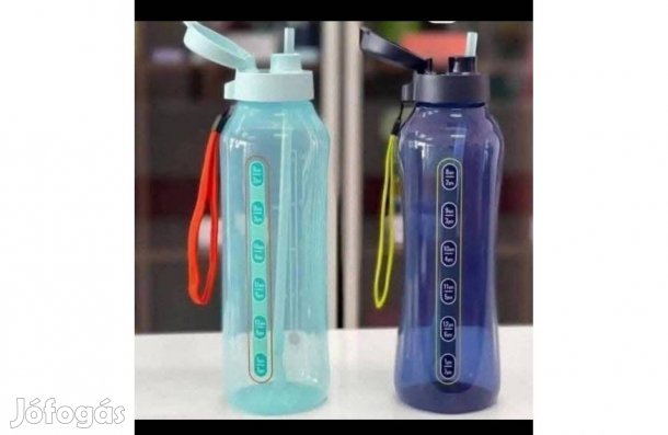 Tupperware szívószálas Öko palack Sportkupakos 1,2l Új akciós