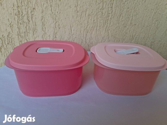 Tupperware szögletes polytupper szett (2x800 ml)