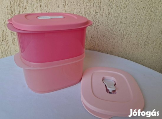 Tupperware szögletes polytupper szett (2x800 ml)