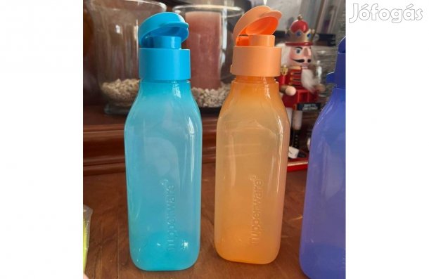 Tupperware szögletes sportkupakos Öko palack szett 2x500 ml Új