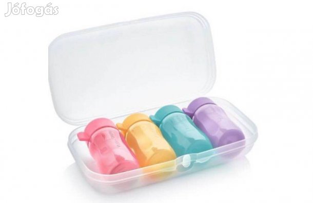 Tupperware utazó szett, vitamin szett Mini Öko palackok 90 ml Új