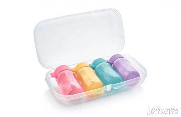 Tupperware utazó vitamin szett Öko palackok 90 ml uzsidoboz szett Új