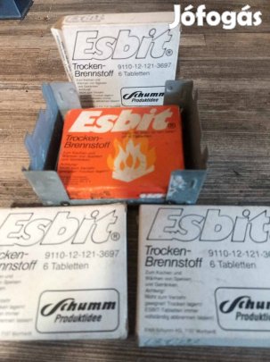 Túra kemping sürgősségi sütő + 4 doboz patron 24 db Bundeswehr Mil-Tec