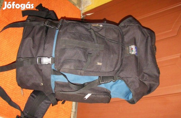Túrahátizsák 70x45x22 Grace alul is nyitós párnás új kiváéó skék