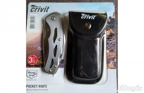 Túrázó Kemping bicska Új övre fűzhető tokkal kiváló minőség nemesacél