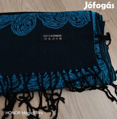 Türkiz 100 % kasmír női sál