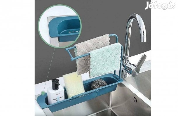Türkiz Mosogató rendszerező - állítható szélességgel