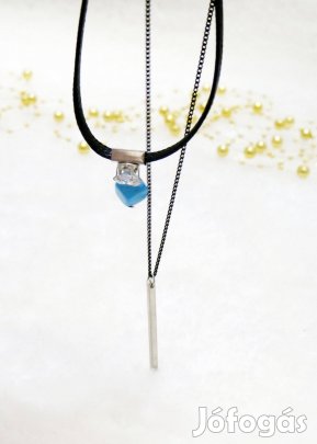 Türkiz dupla nyaklánc/nyakpánt