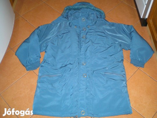 Türkiz kékes női télikabát XXL-es XXL alig használt állapotban
