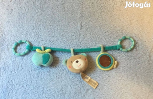 Türkiz plüss játék lánc! Tükör sípoló csörgő!
