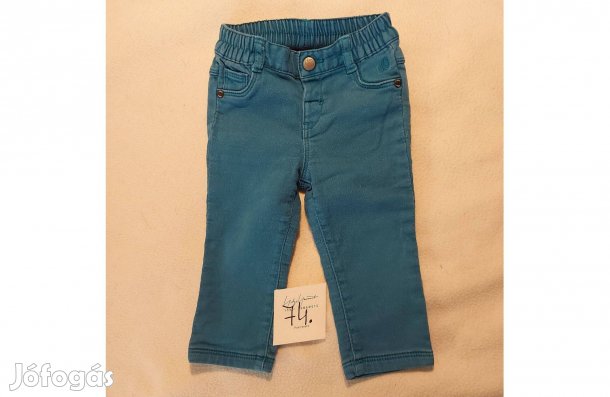 Türkiz zöld színű fiú hosszú nadrág, soliver márkájú, 74-es méretű,