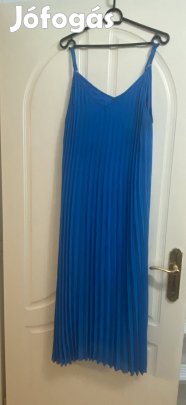 Türkizkék spagettipántos nyári ruha