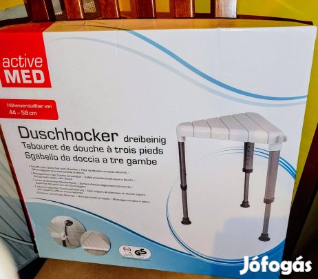 Tusoló Szék zuhanyszék fürdető szék, állítható, jó minőség Új!