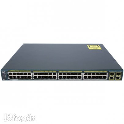 Tuti ajánlat! Cisco C2960-48PST-L 48 portos switch számlával, garanciá