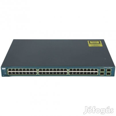 Tuti ajánlat! Cisco C3560-48TS-S 48 portos switch számlával, garanciáv