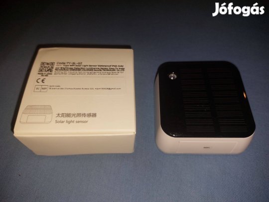 Tuya WIFI fény mérő szenzor 83000 Lux-ig beépített napelem fénymérő