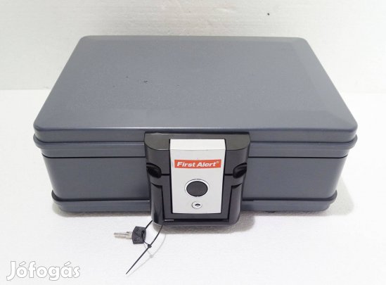 Tűzálló vízálló menekülési koffer széf tároló doboz láda szürke