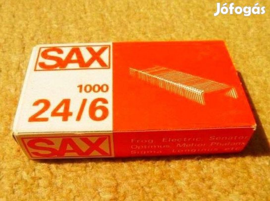Tűzőkapocs SAX 24/6 Réz - (1000 db)