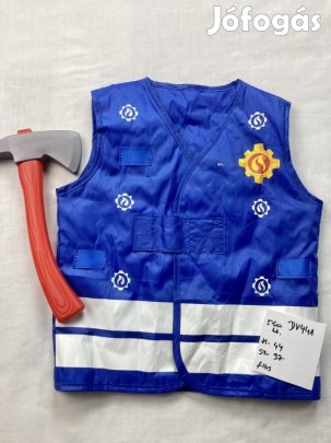 Tűzoltó Sam jelmez, tűzoltó jelmez, tűzoltó mellény DV441