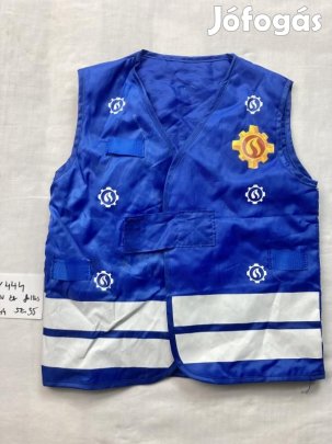 Tűzoltó Sam jelmez, tűzoltó jelmez, tűzoltó mellény DV444